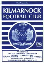 Kilmarnock (a) 27 Aug 88