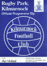 Kilmarnock (a) 4 Nov 78