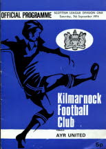 Kilmarnock (a) 7 Sep 74