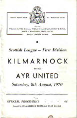 Kilmarnock (a) 8 Aug 70
