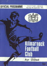 Kilmarnock (a) 9 Sep 72
