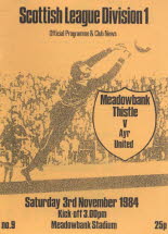 Meadowbank (a) 3 Nov 84