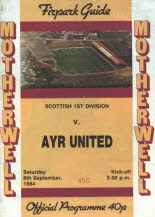 Motherwell (a) 8 Sep 84