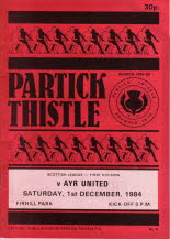 Partick Thistle (a) 1 Dec 84