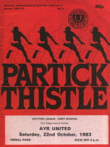 Partick Thistle (a) 22 Oct 83