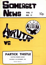 Partick Thistle (h) 6 Nov 76