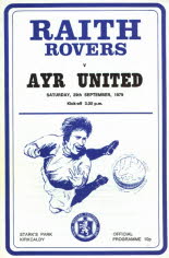 Raith Rovers (a) 29 Sep 79