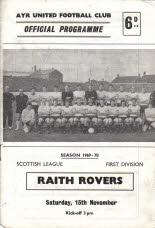 Raith Rovers (h) 15 Nov 69