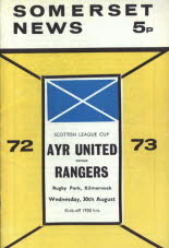 Rangers (h) 30 Aug 72 LC (Rugby Pk)