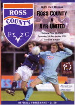 Ross County (a) dated 7 Dec 02 (played 14 Dec 02)