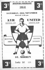 St Mirren (h) 26 Nov 60