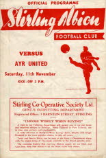 Stirling Albion (a) 11 Nov 50
