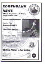 Stirling Albion (a) 12 Feb 05