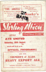Stirling Albion (a) 20 Aug 55 (LC)