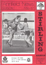 Stirling Albion (a) 4 Oct 86