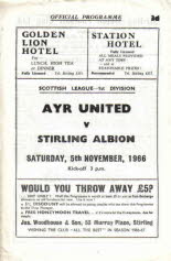 Stirling Albion (a) 5 Nov 66