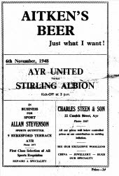 Stirling Albion (h) 6 Nov 48