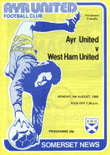 West Ham United (h) 4 Aug 80
